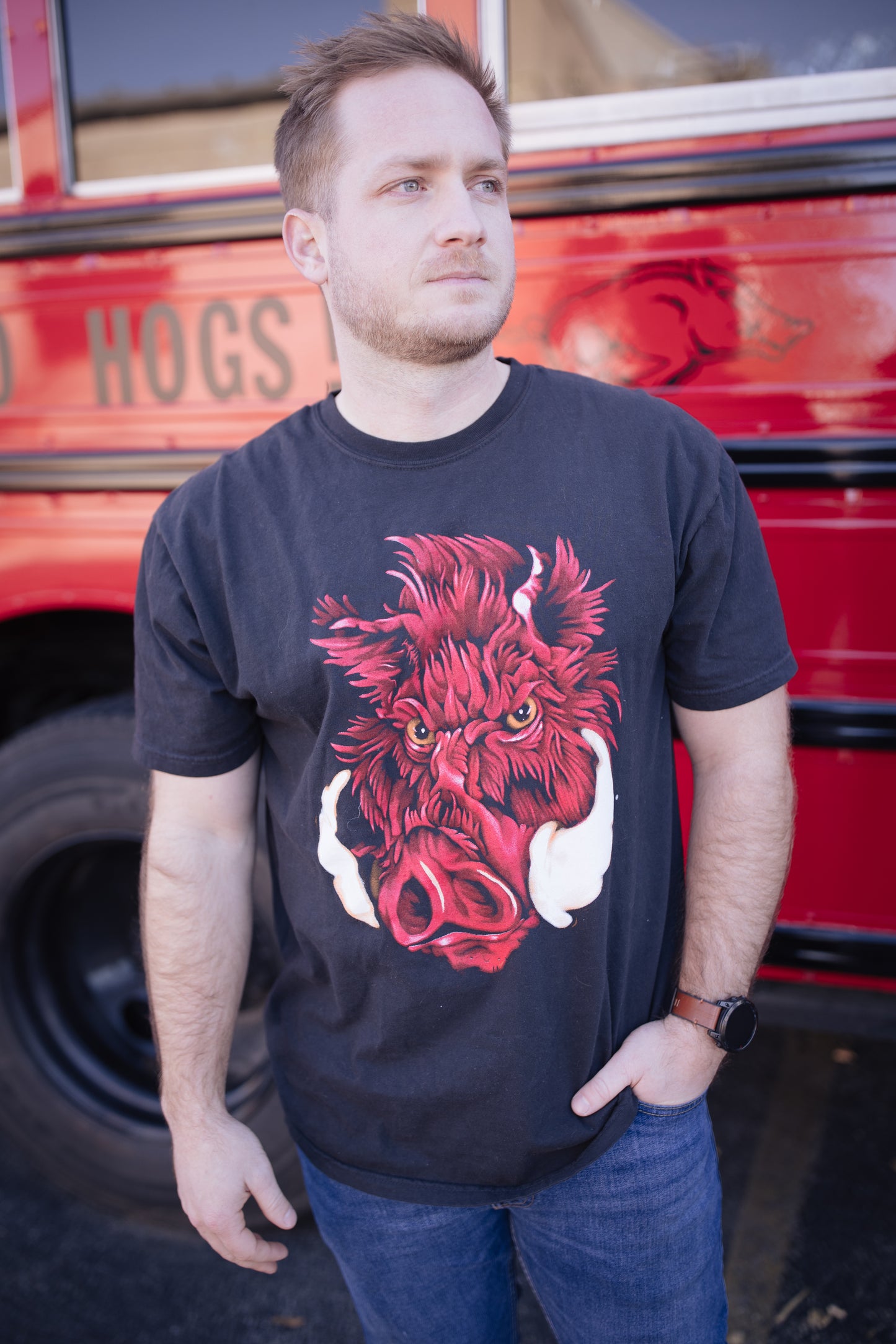 Black Boar Short Sleeve T-Shirt